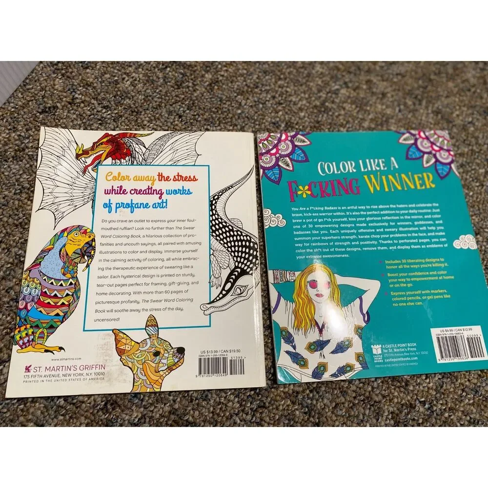 Adult Swearing Coloring Book Bundle